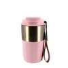 Cerf Dellier Mug isotherme rose et or - 450 ml