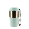 Cerf Dellier Mug isotherme vert et or - 450 ml