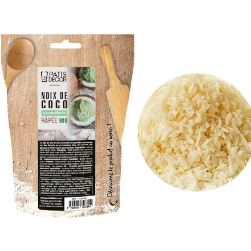 Cerf Dellier Noix de coco râpée caramélisée 90 g