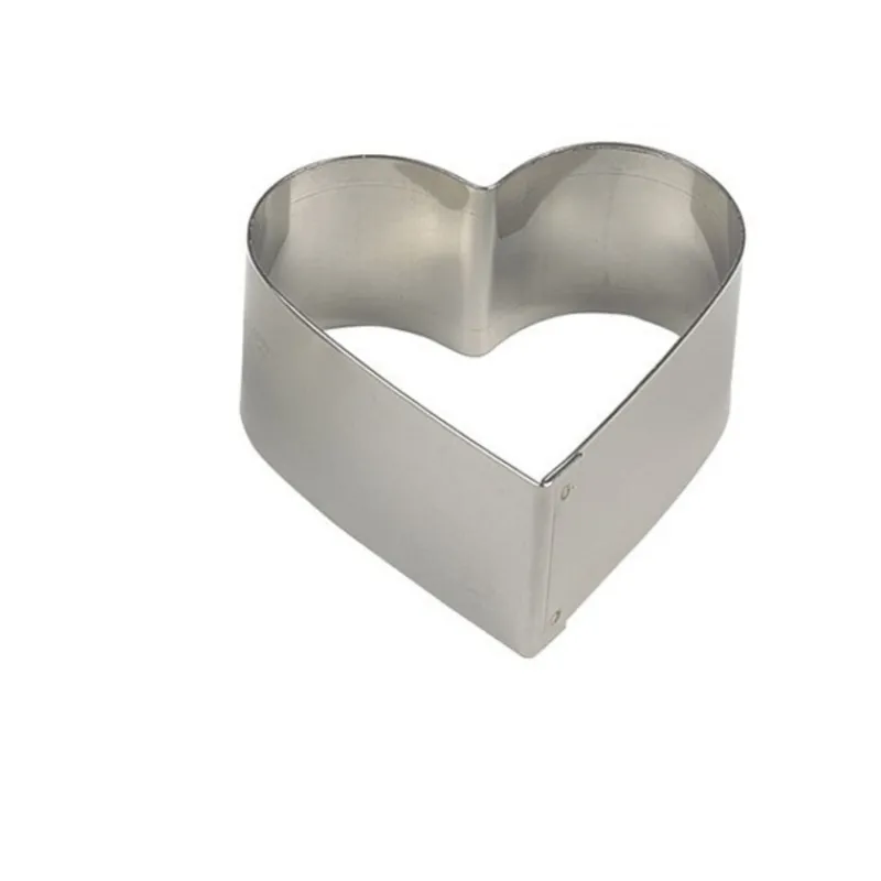 Cerf Dellier Nonnette coeur inox 65 x 30 mm