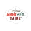 Cerf Dellier Nuages azyme Joyeux Anniversaire (x32)
