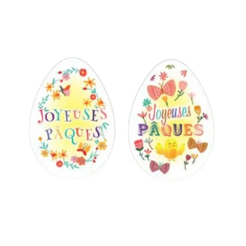 Cerf Dellier Oeufs azyme Joyeuses Pâques assortis (x24)