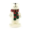 Cerf Dellier Ours comestible Polaire Blanc écharpe 6 cm