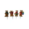 Cerf Dellier Oursons assortis sur pique (x48)