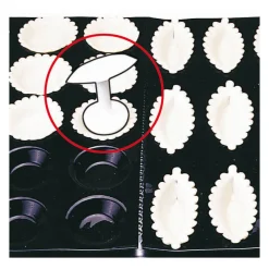 Cerf Dellier Outil de fonçage 2 têtes polypropylène pour tartelettes unies et barquettes