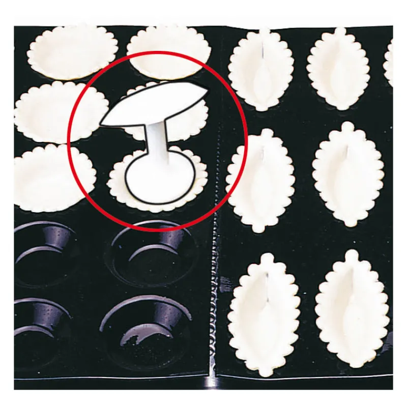 Cerf Dellier Outil de fonçage 2 têtes polypropylène pour tartelettes unies et barquettes