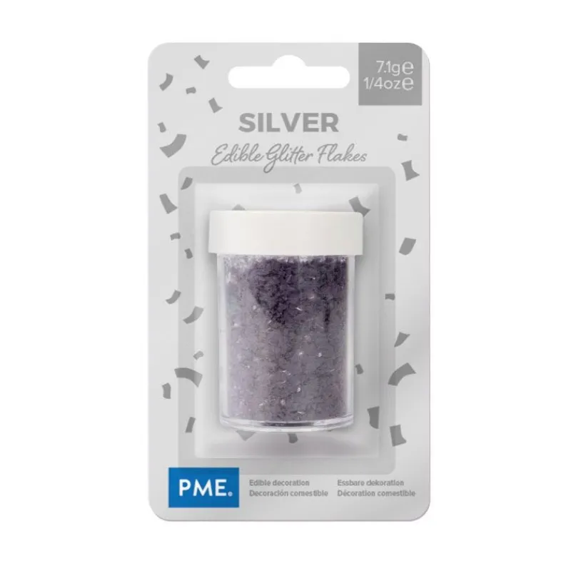 Cerf Dellier Paillettes irisées argentées PME 7 g