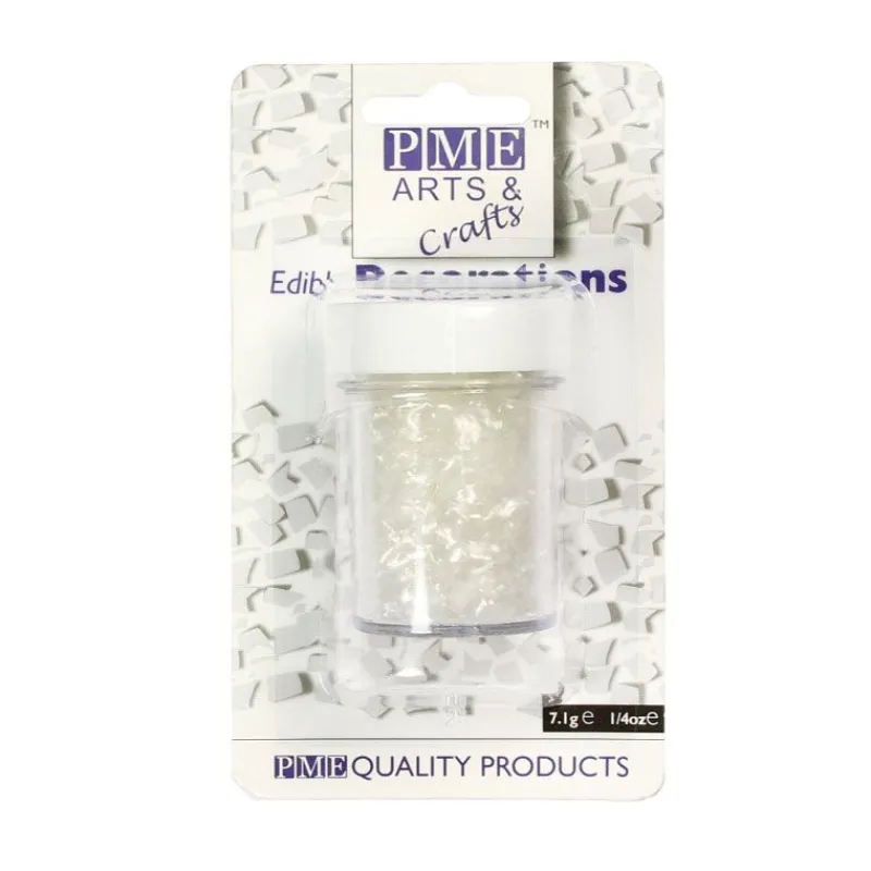 Cerf Dellier Paillettes irisées blanches PME (7 g)
