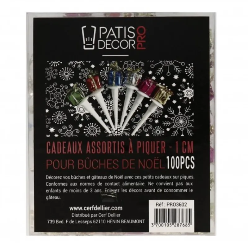Cerf Dellier Paquets cadeau assortis 1 cm (x100)