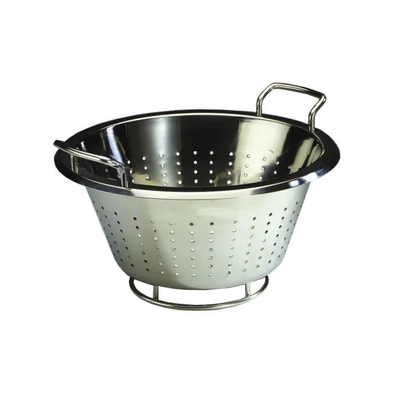 Cerf Dellier Passoire inox conique à anses 24 cm