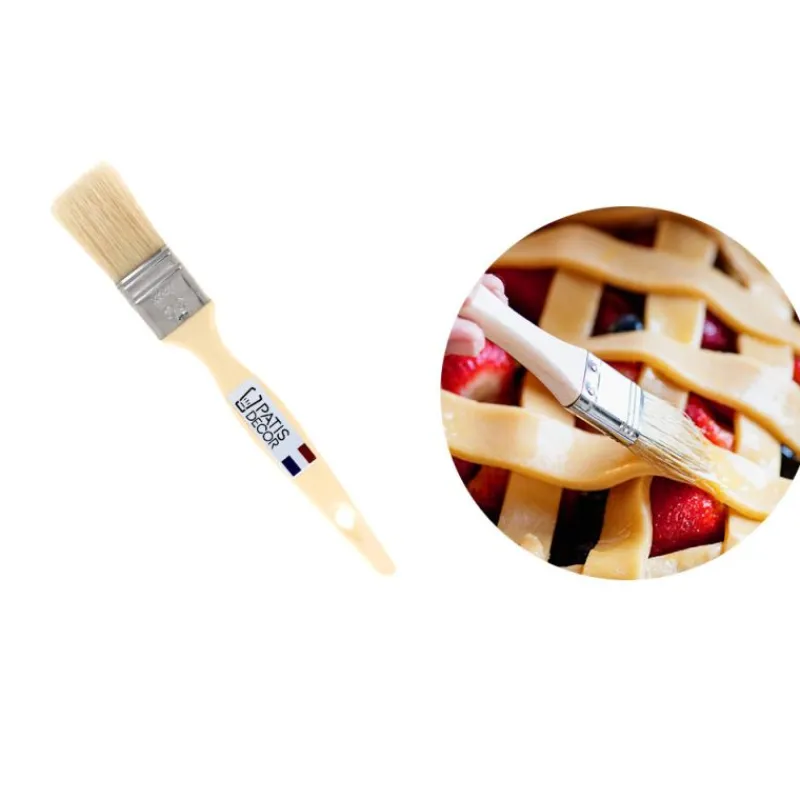 Cerf Dellier Pinceau plat soie manche plastique 30 mm
