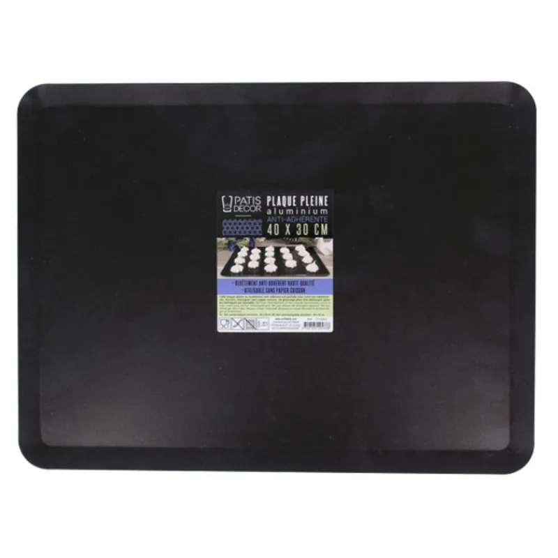Cerf Dellier Plaque de cuisson alu anti-adhérente 40 x 30 cm