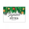 Cerf Dellier plaquette azyme "Joyeuses fêtes" (x24)