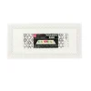 Cerf Dellier Plateau dentelle rectangulaire blanc