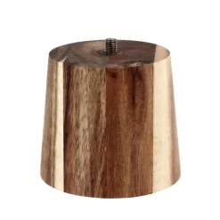 Cerf Dellier Plateau en bois H 10,5 cm Ø26 cm