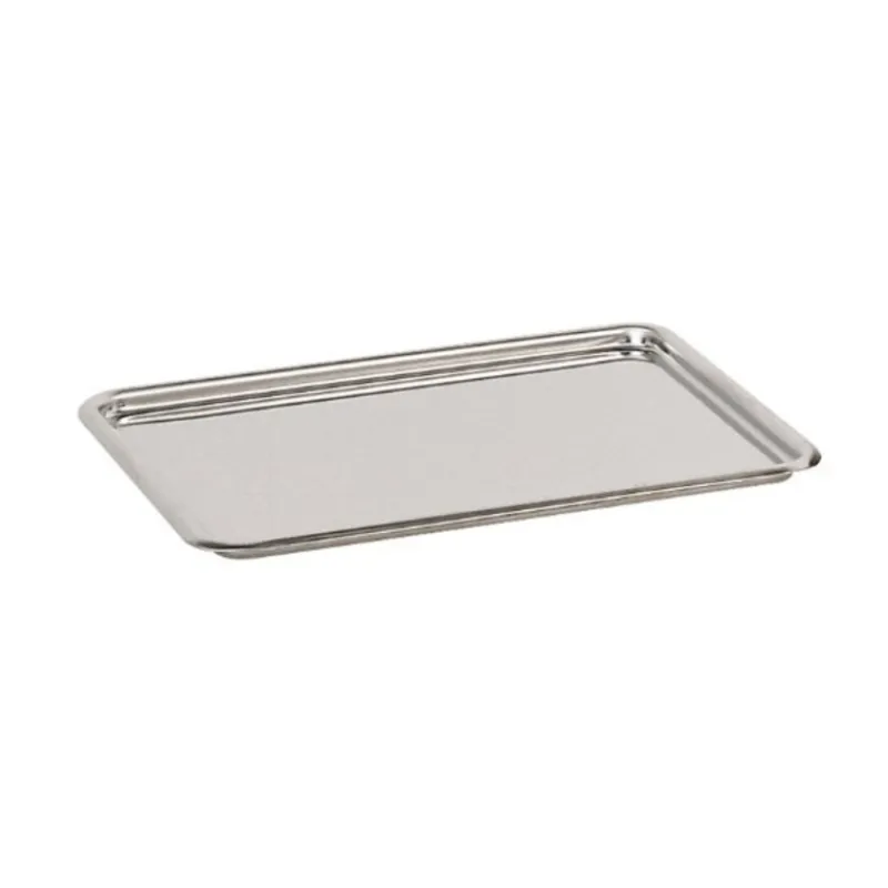 Cerf Dellier Plateau pâtissier inox bords ronds 24 cm