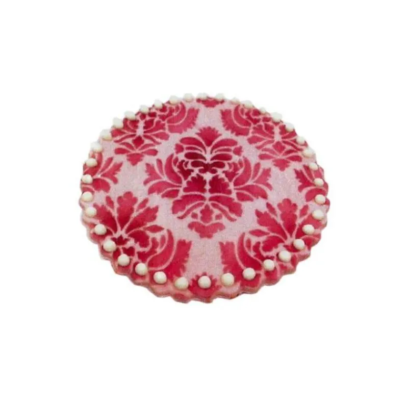Cerf Dellier Pochoir pâtisserie baroque