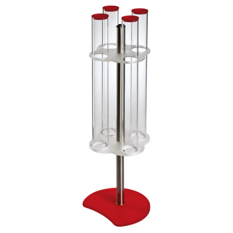 Cerf Dellier Porte-cornets à glace rotatif 4 tubes hauteur 76,5 cm