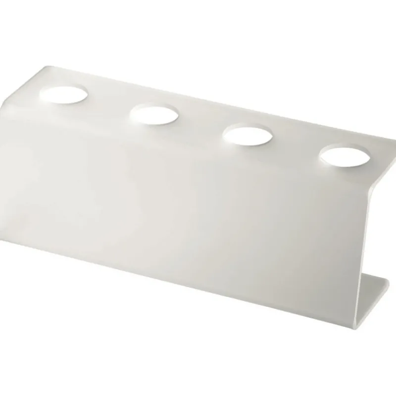 Cerf Dellier Porte-cornets acrylique de comptoir droit 4 trous