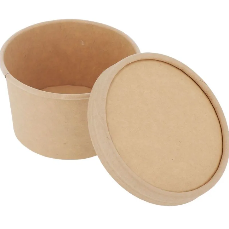 Cerf Dellier Pot à glace 125 ml avec couvercle (x 8)