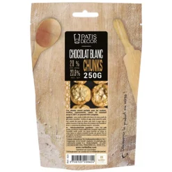 Cerf Dellier Pépites de chocolat blanc chunks 250 g
