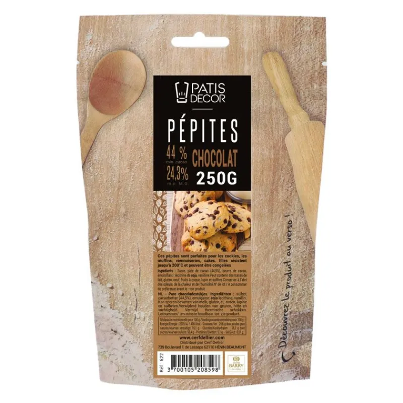 Cerf Dellier Pépites de chocolat noir Barry 250 g