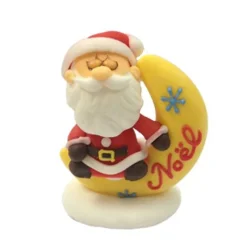 Cerf Dellier Père Noël comestible lune (x24)