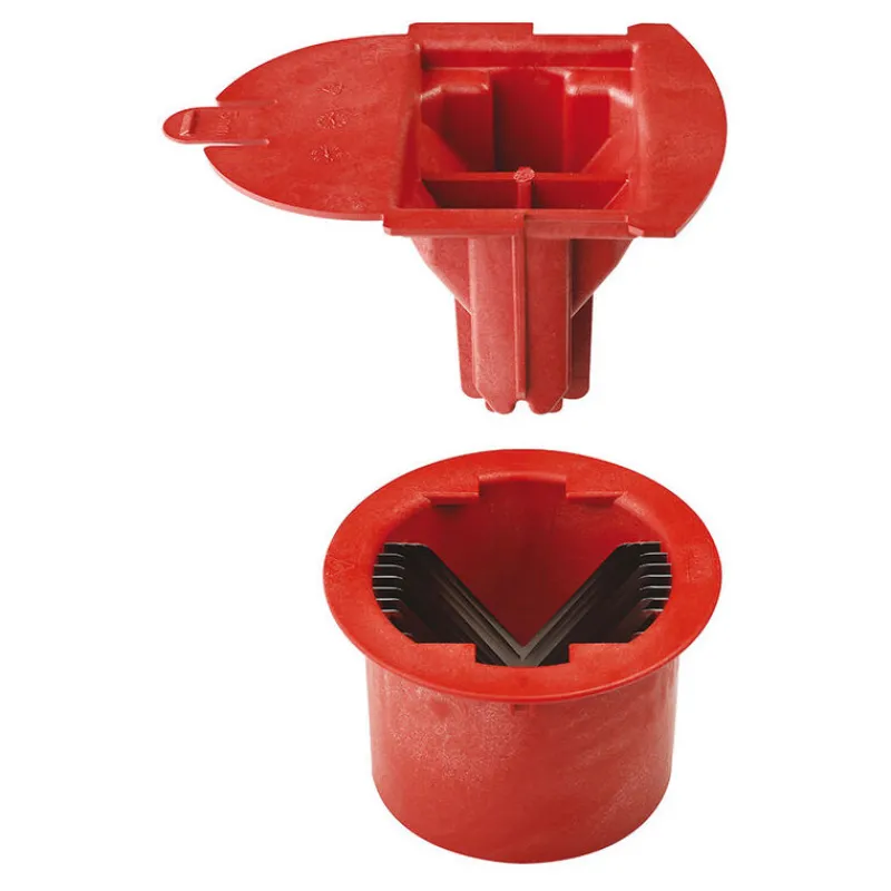 Cerf Dellier Prep Chef outil coupe-tomates 1/2 rondelles lames inox épaisseur 5 mm