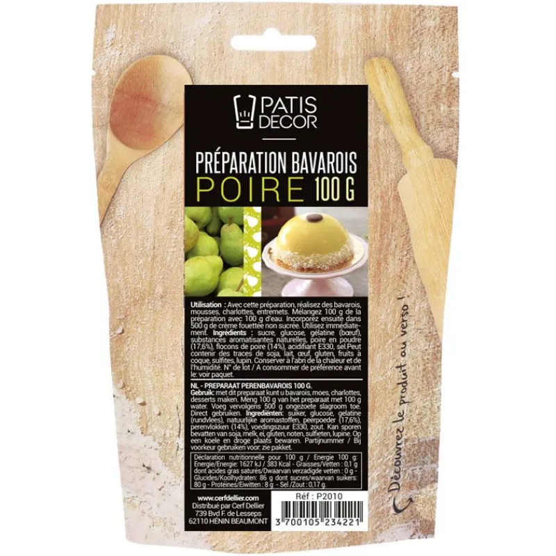 Cerf Dellier Préparation bavarois Poire