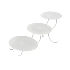 Cerf Dellier Présentoir 3 plateaux ovales assortis