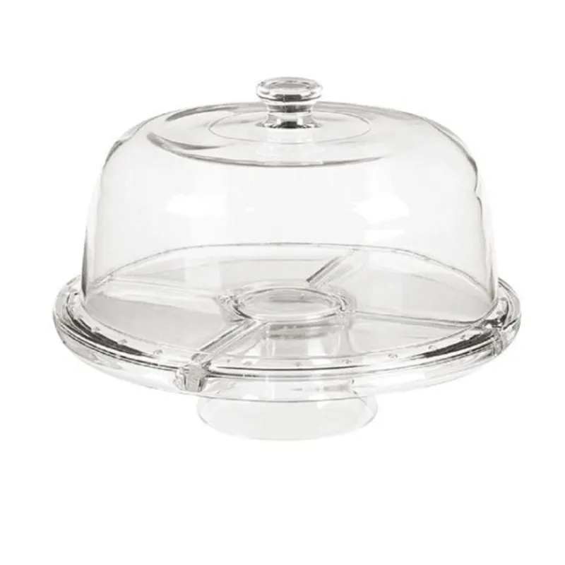 Cerf Dellier Présentoir cloche à gâteau sur pied 28 cm