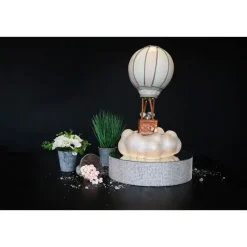 Cerf Dellier Présentoir gâteau effet miroir et contour en strass 20 cm