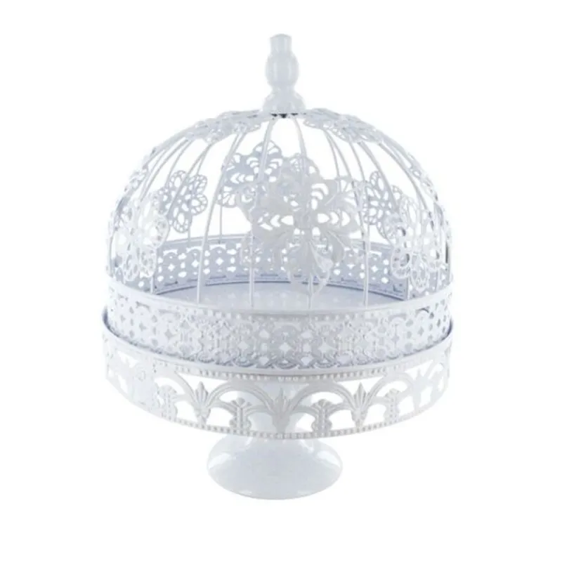 Cerf Dellier Présentoir gâteaux cage brodée 26 cm