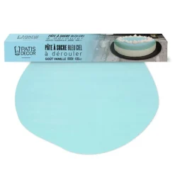 Cerf Dellier Pâte à sucre bleue pastel étalée - DDM 09/24