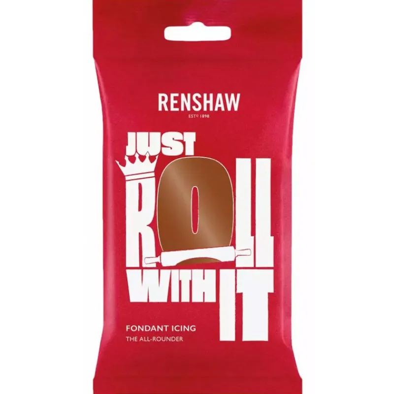 Cerf Dellier Pâte à sucre marron foncé Renshaw 250 g