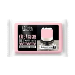 Cerf Dellier Pâte à sucre rose pastel 100 g - DDM 07/24
