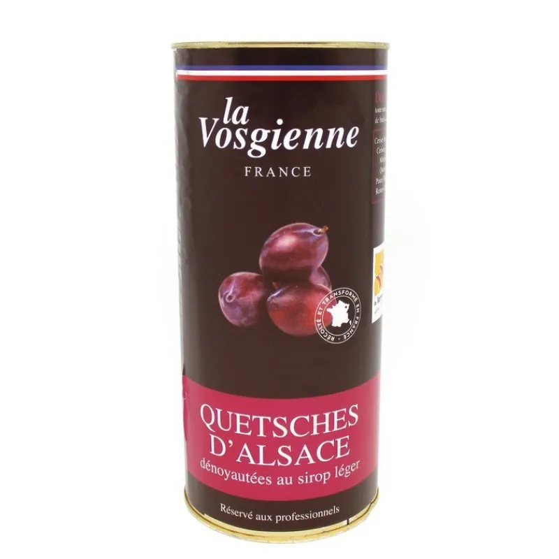 Cerf Dellier Quetsches dénoyautées au sirop léger 1 Kg