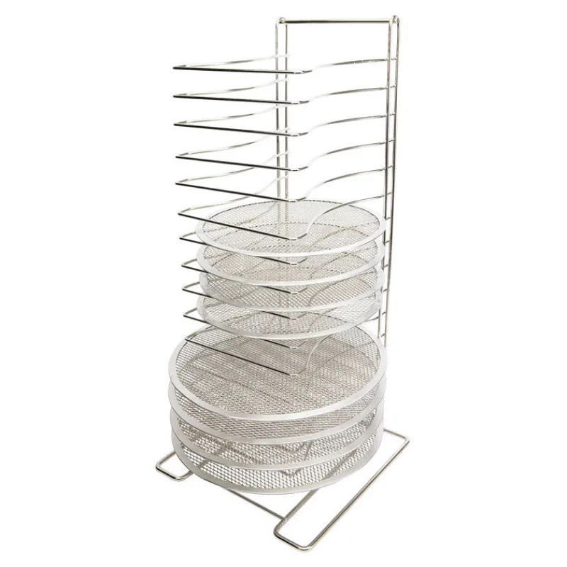 Cerf Dellier Rack pour grilles à pizza inox 15 niveaux jusqu'à 40 cm