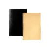 Cerf Dellier Rectangles carton Noir / Or 60 x 40 cm (x25)