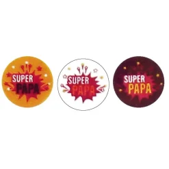 Cerf Dellier Ronds chocolat Super Papa / Super Héros assortis (x 40) - DDM 10/24