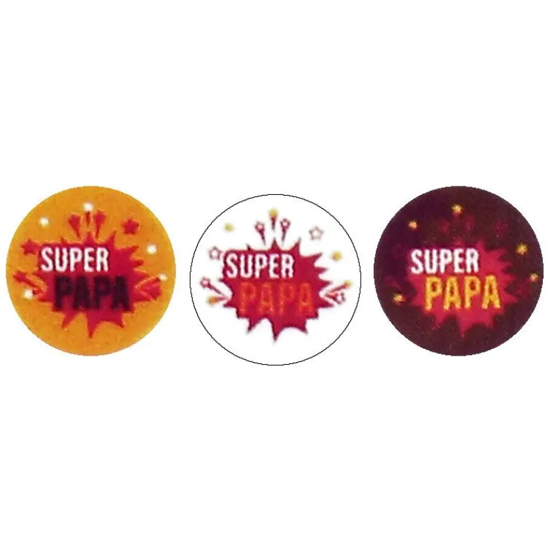 Cerf Dellier Ronds chocolat Super Papa / Super Héros assortis (x 40) - DDM 10/24