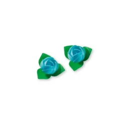 Cerf Dellier Roses bleues avec feuilles x10