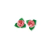 Cerf Dellier Roses roses avec feuilles x10