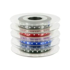 Cerf Dellier Ruban Etoiles 10 mm (20 m)
