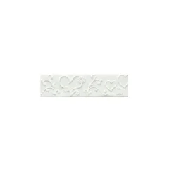 Cerf Dellier Ruban pâte à sucre coeurs h 5 cm (1,25 m)