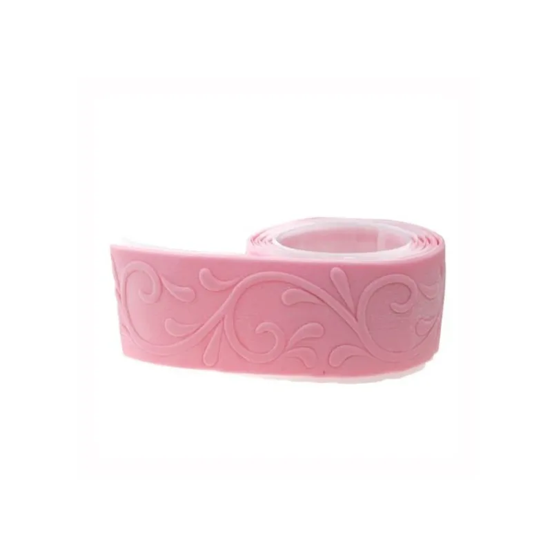 Cerf Dellier Ruban pâte à sucre rose arabesques (1,25 m)