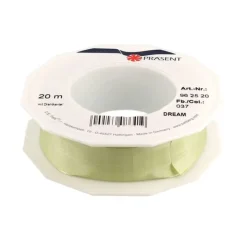 Cerf Dellier Ruban vert anis 25 mm (20 m)