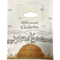 Cerf Dellier Sac à galette kraft blanchi (x100)