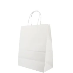 Cerf Dellier Sac en papier blanc - 21x11x27 cm