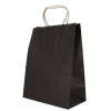 Cerf Dellier Sac en papier noir - 25x12x33 cm